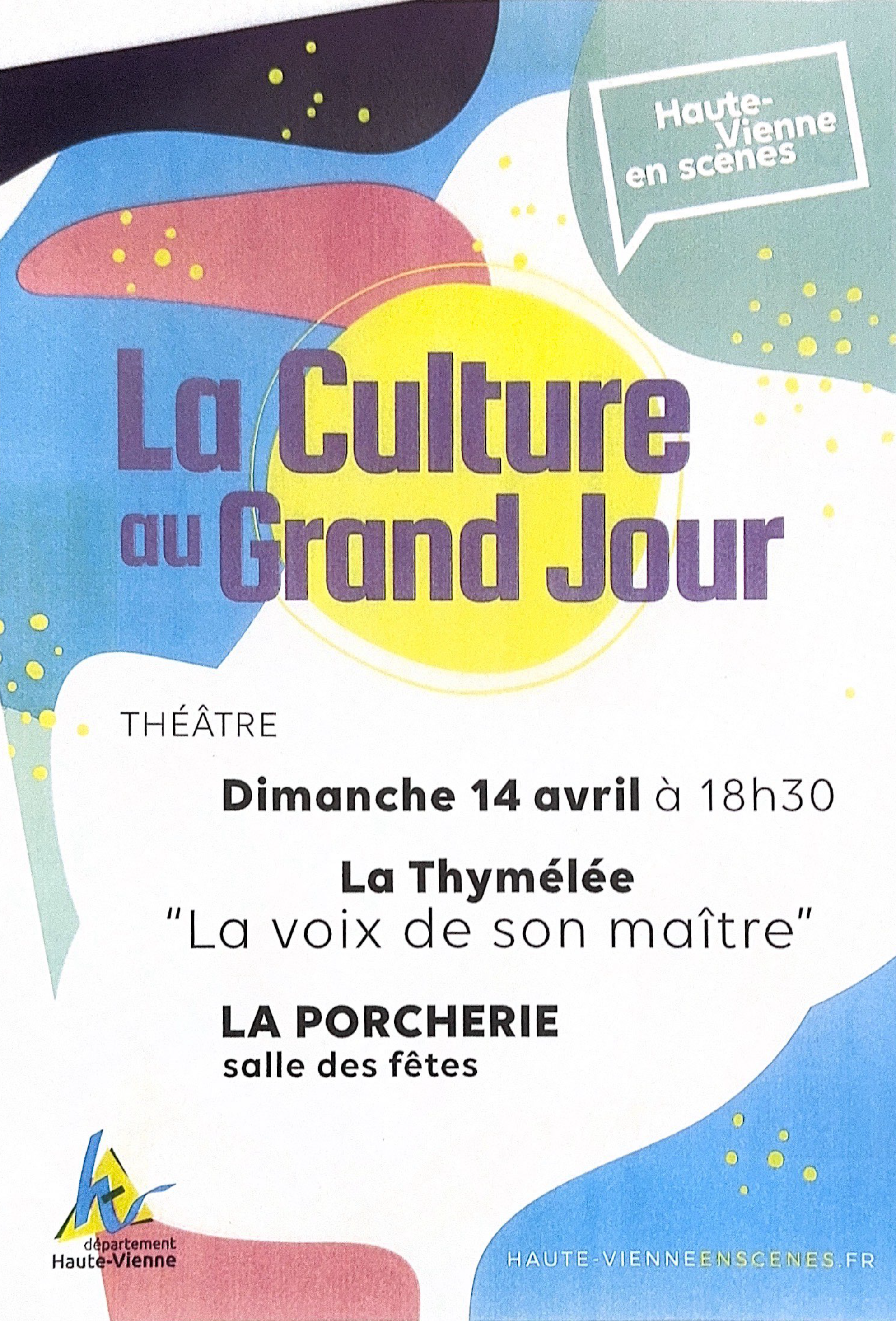 Théâtre le dimanche 14 avril